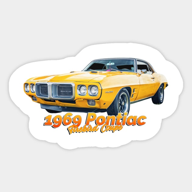 1969 Pontiac Firebird Coupe Sticker by Gestalt Imagery